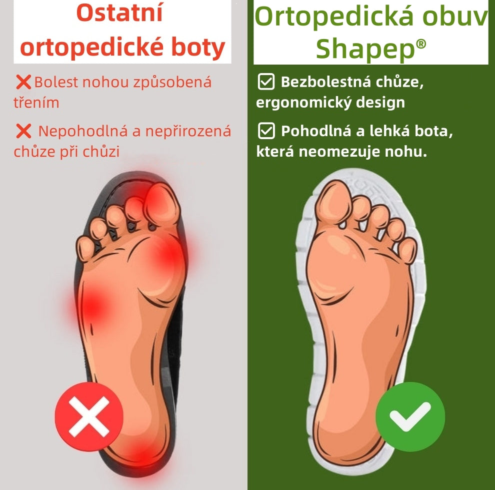 Poslední den! Sleva 70 %! ✅ Ortopedická zdravotní obuv určená speciálně pro lidi s problémy s nohama k úlevě od bolesti zad, kloubů a chodidel.