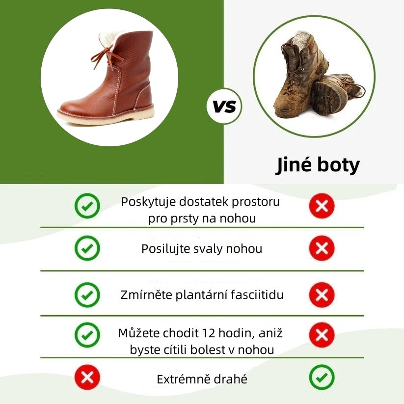 🎉 Dnešní speciál: 70% sleva - Nenechte si ujít! ⏰ Ergonomická dámská ortotická zimní obuv pro úlevu od bolesti nohou, kolen a zad.