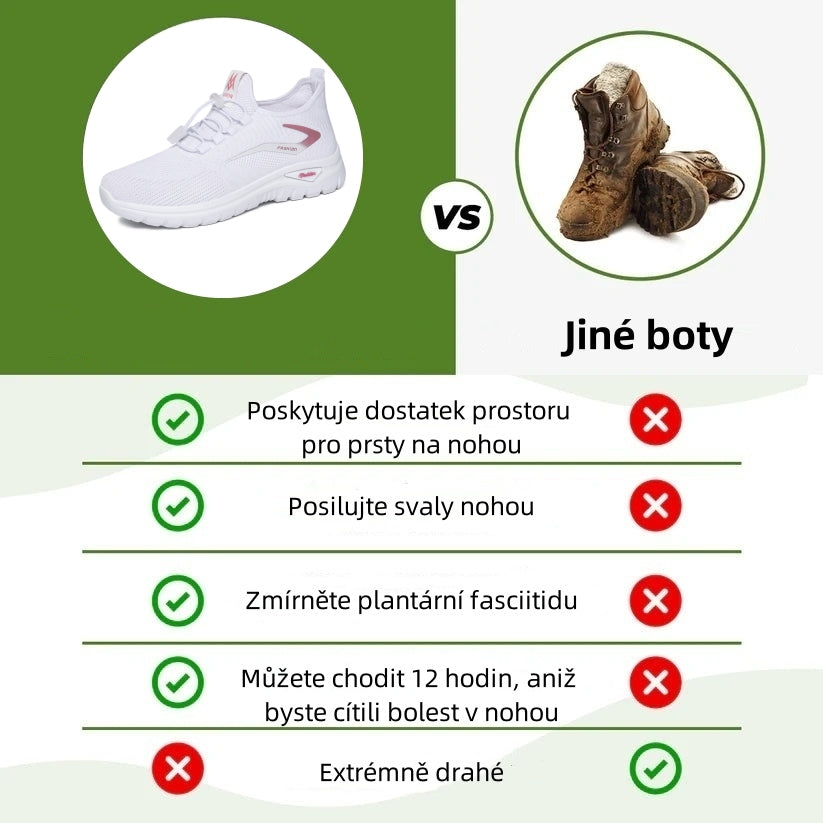 Poslední den! Sleva 70 %! ✅ Ortopedická zdravotní obuv určená speciálně pro lidi s problémy s nohama k úlevě od bolesti zad, kloubů a chodidel.