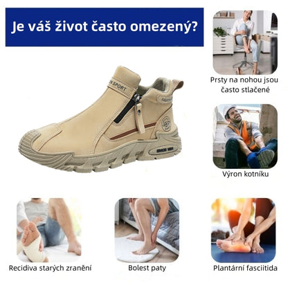 Pracovní boty, kotníkové boty, volnočasové vojenské botyPoslední den! Sleva 70 %! ✅ Ortopedická zdravotní obuv určená speciálně pro lidi s problémy s nohama k úlevě od bolesti zad, kloubů a chodidel.