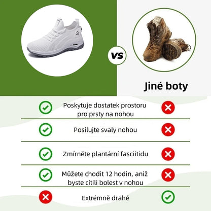 Poslední den! Sleva 30 %! ✅ Ortopedická zdravotní obuv určená speciálně pro lidi s problémy s nohama k úlevě od bolesti zad, kloubů a chodidel.