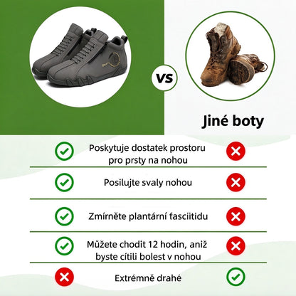 Poslední den! Sleva 70 %! ✅ Ortopedická zdravotní obuv určená speciálně pro lidi s problémy s nohama k úlevě od bolesti zad, kloubů a chodidel.