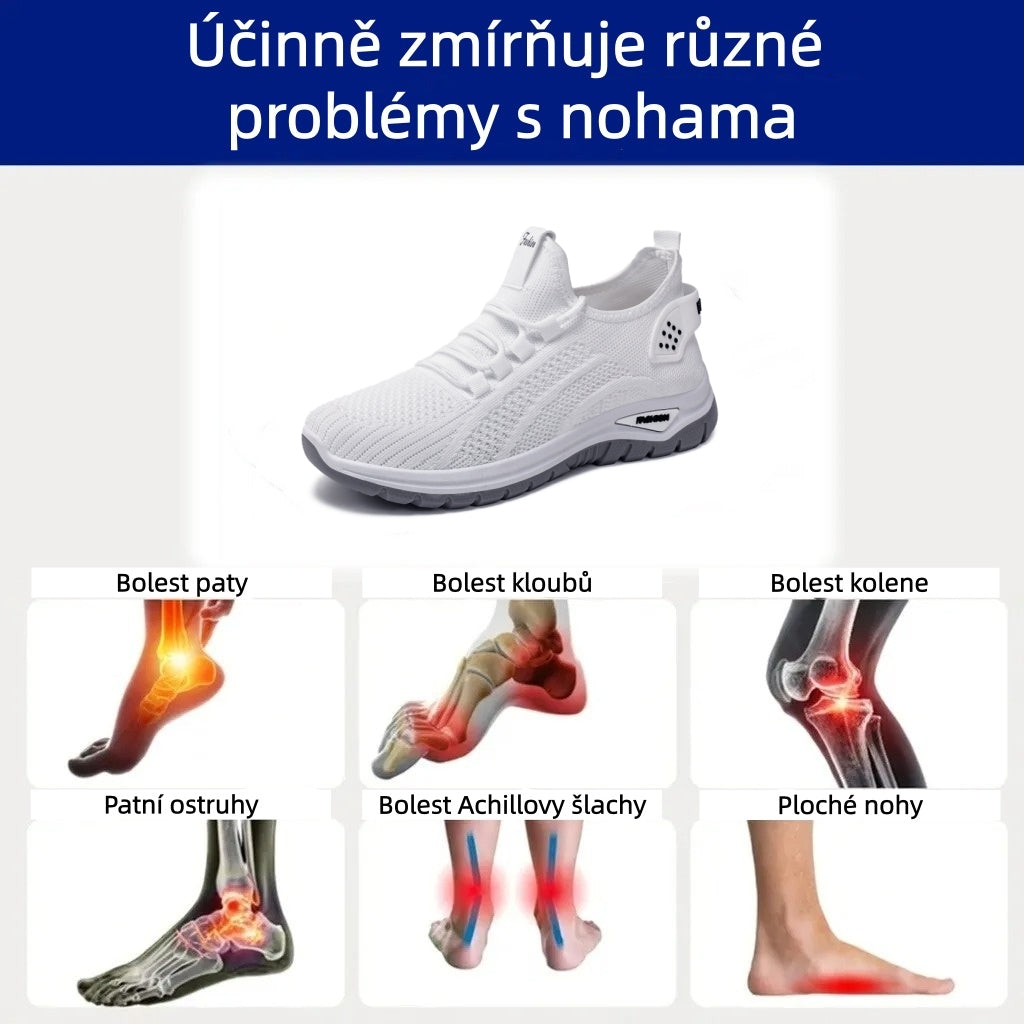 Poslední den! Sleva 30 %! ✅ Ortopedická zdravotní obuv určená speciálně pro lidi s problémy s nohama k úlevě od bolesti zad, kloubů a chodidel.
