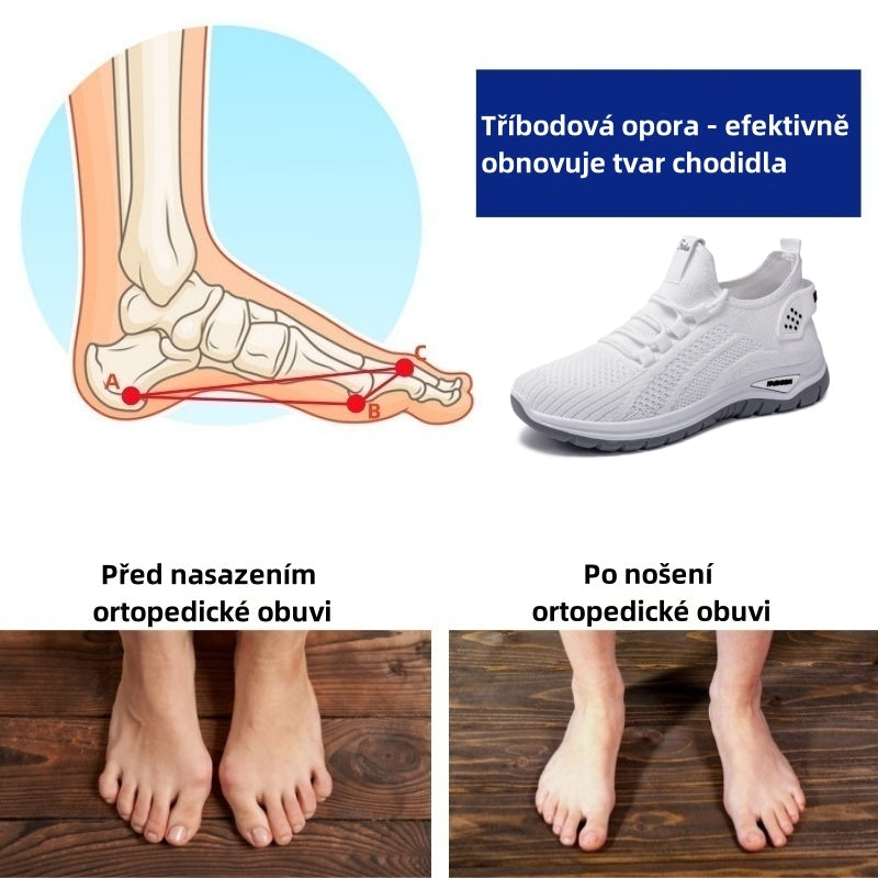 Poslední den! Sleva 30 %! ✅ Ortopedická zdravotní obuv určená speciálně pro lidi s problémy s nohama k úlevě od bolesti zad, kloubů a chodidel.