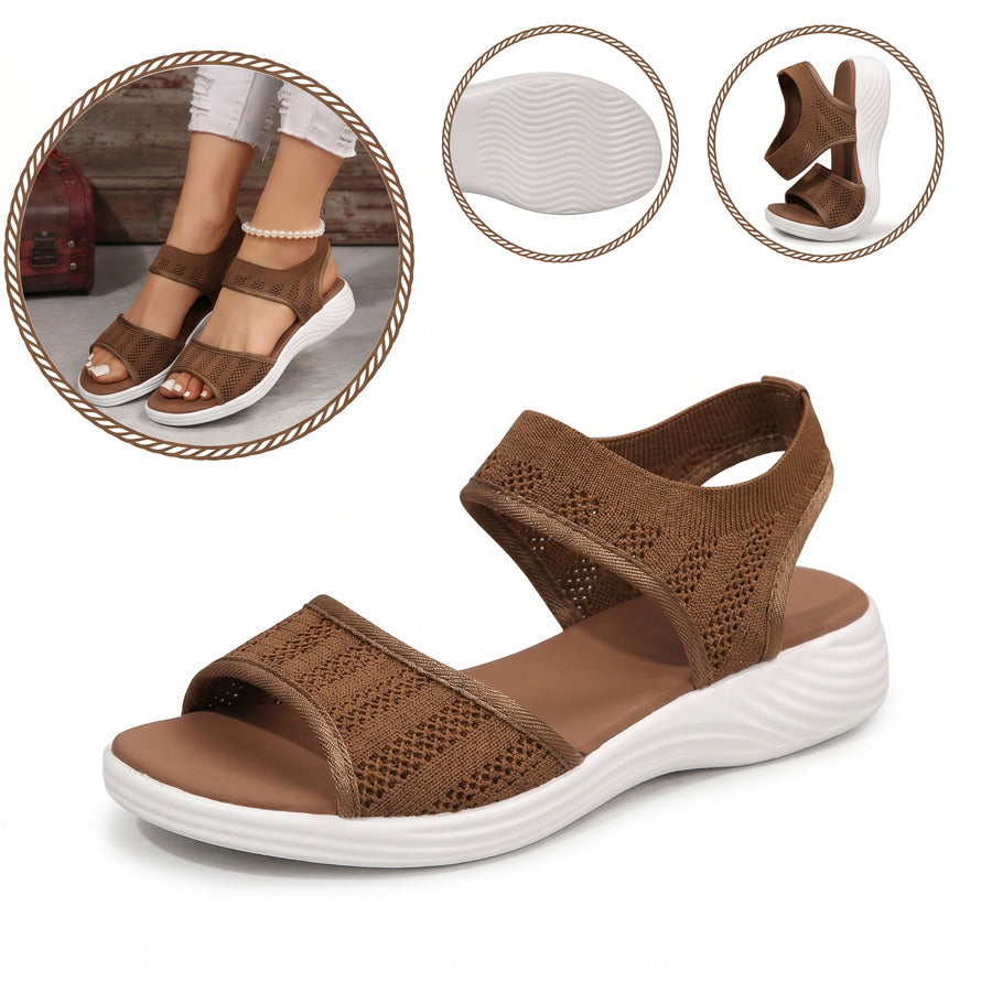 Ергономични ортопедични сандали — с подложка за свода на стъпалото, която спомага за облекчаване на болките в краката, стабилизира петата и намалява нестабилността при ходене