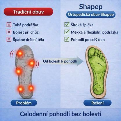 Poslední den! Sleva 70 %! ✅ Ortopedická zdravotní obuv určená speciálně pro lidi s problémy s nohama k úlevě od bolesti zad, kloubů a chodidel.