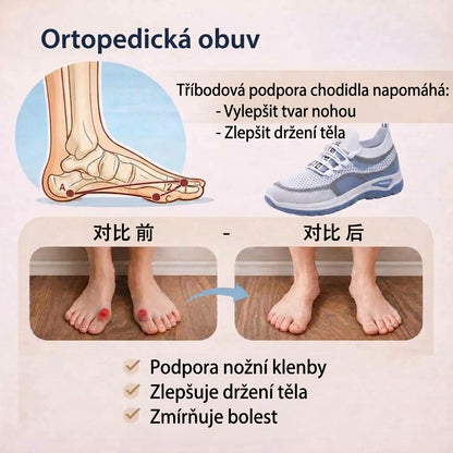 ⏰ Poslední den! Sleva 70 %! Nenechte si ujít! Ergonomická, nárazy tlumící a pohodlná ortopedická obuv ✅ Podpora klenby, navržená speciálně pro evropské ženy.