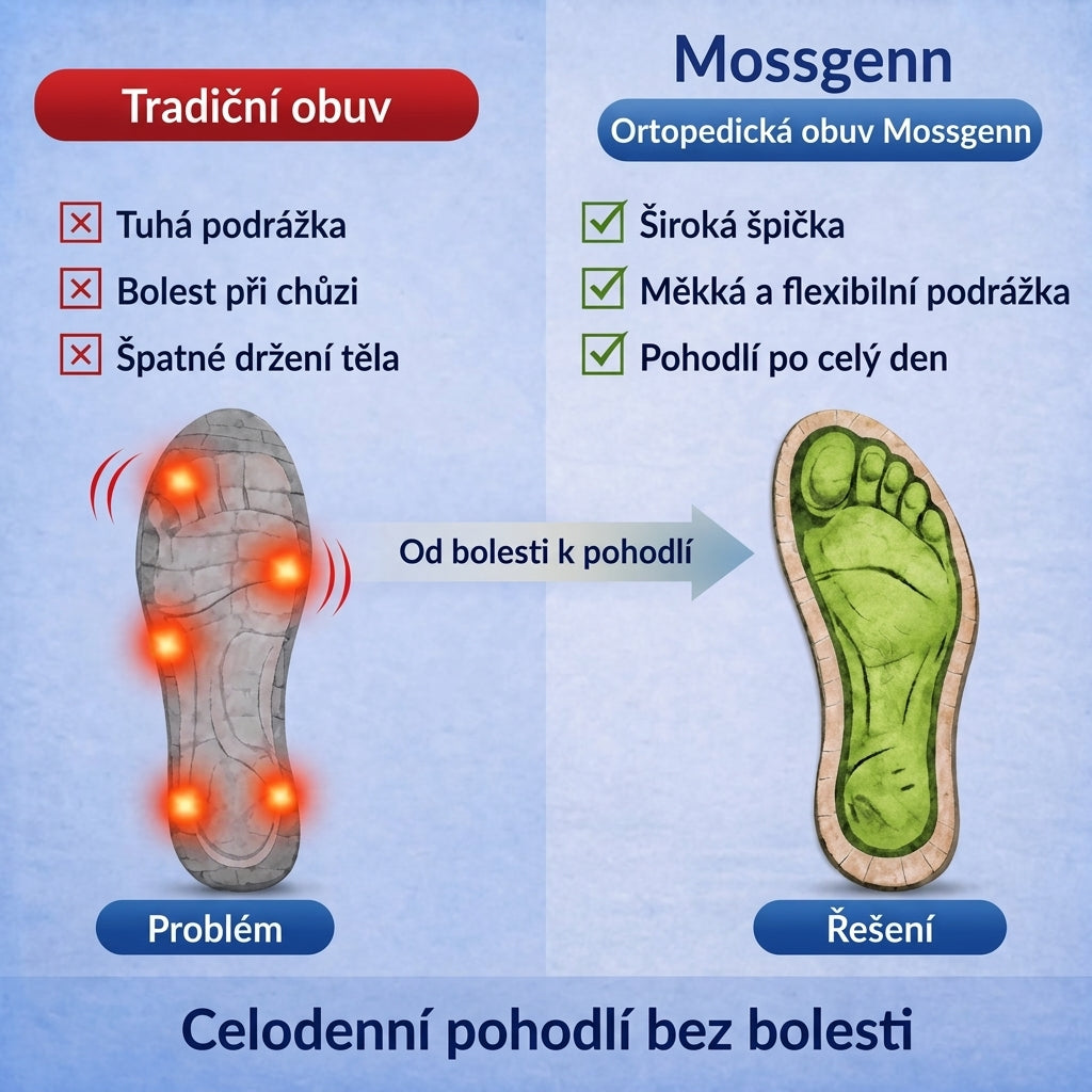 ⏰ Poslední den! Sleva 70 %! Nenechte si ujít! Ergonomická, nárazy tlumící a pohodlná ortopedická obuv ✅ Podpora klenby, navržená speciálně pro evropské ženy.