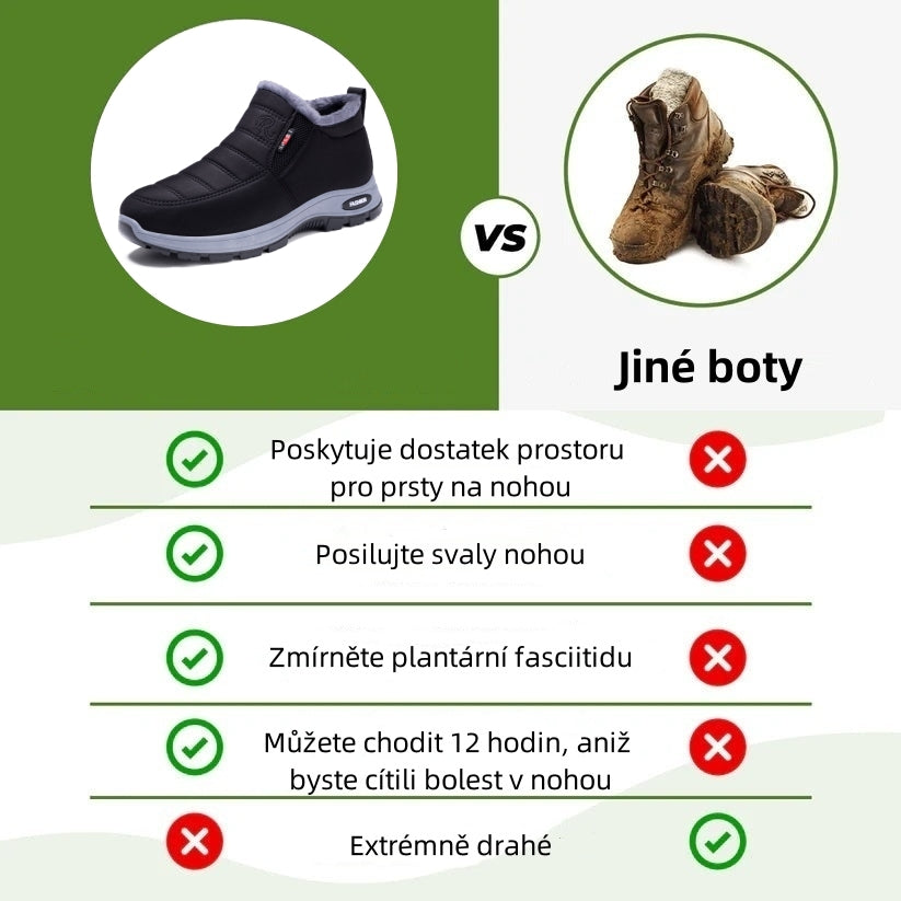 🎉Dnešní speciální nabídka: sleva 30 % – Nenechte si ji ujít! ⏰Ergonomické zimní ortopedické boty pro úlevu od bolesti nohou, kolen a zad – unisex