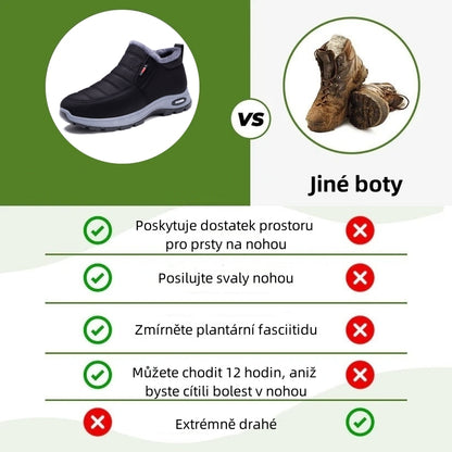 🎉Dnešní speciální nabídka: sleva 30 % – Nenechte si ji ujít! ⏰Ergonomické zimní ortopedické boty pro úlevu od bolesti nohou, kolen a zad – unisex