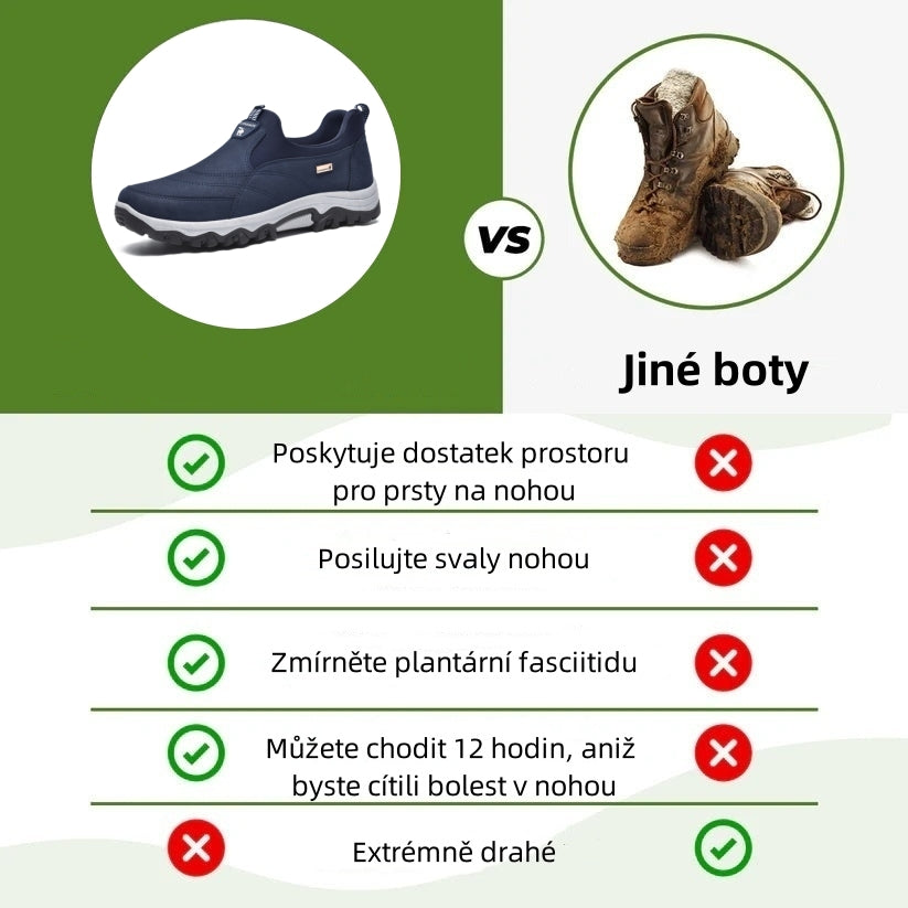 Poslední den! Sleva 70 %! ✅ Ortopedická zdravotní obuv určená speciálně pro lidi s problémy s nohama k úlevě od bolesti zad, kloubů a chodidel.