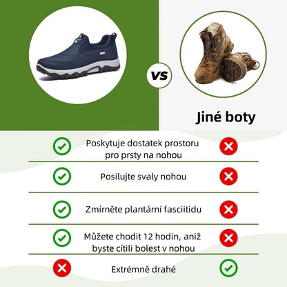 Poslední den! Sleva 70 %! ✅ Ortopedická zdravotní obuv určená speciálně pro lidi s problémy s nohama k úlevě od bolesti zad, kloubů a chodidel.